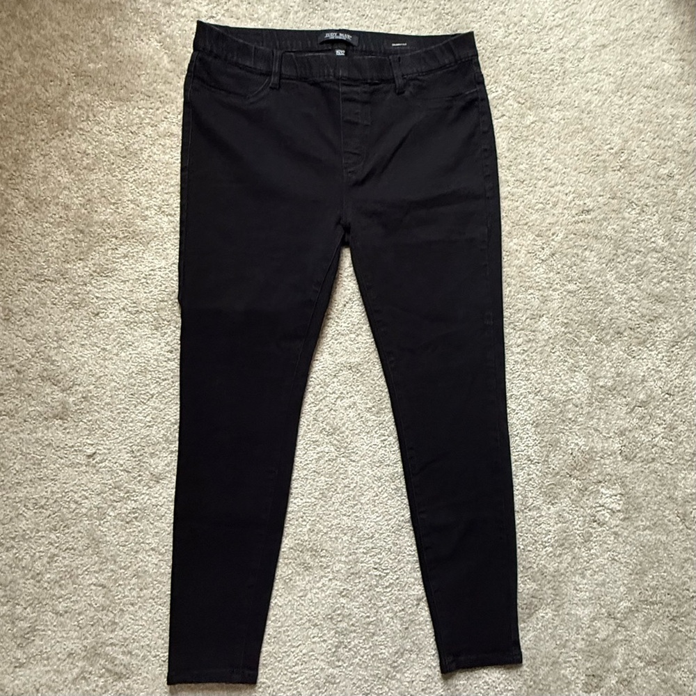 Judy Blue Pull On Black Skinny Jeans Size 15/32 - JB88263